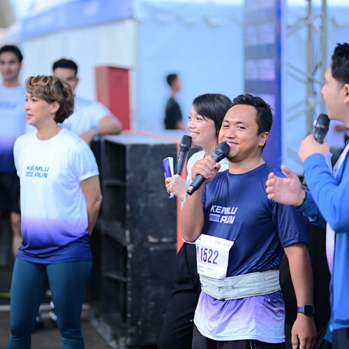 Race photo from KEMLU RUN 2026