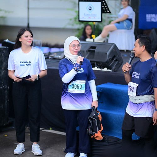 Race photo from KEMLU RUN 2026