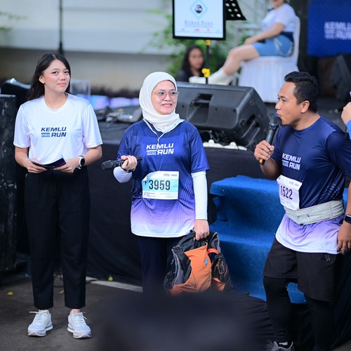 Race photo from KEMLU RUN 2026