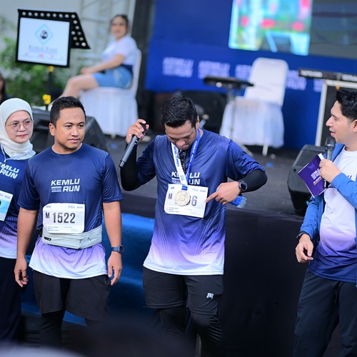 Race photo from KEMLU RUN 2026