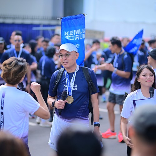 Race photo from KEMLU RUN 2026