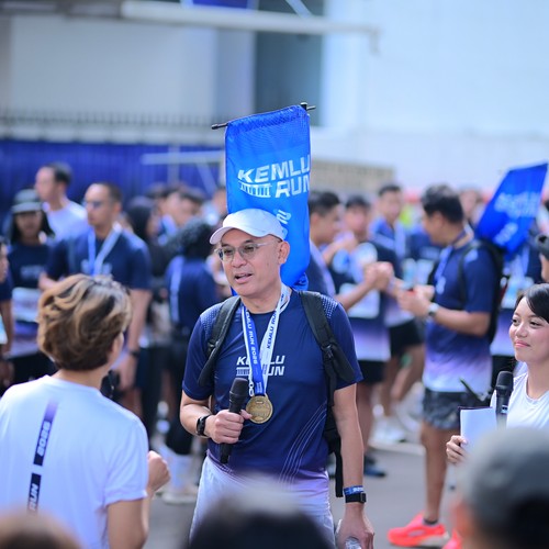Race photo from KEMLU RUN 2026