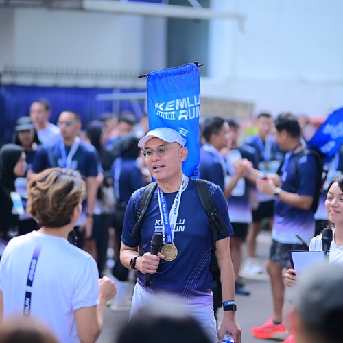 Race photo from KEMLU RUN 2026