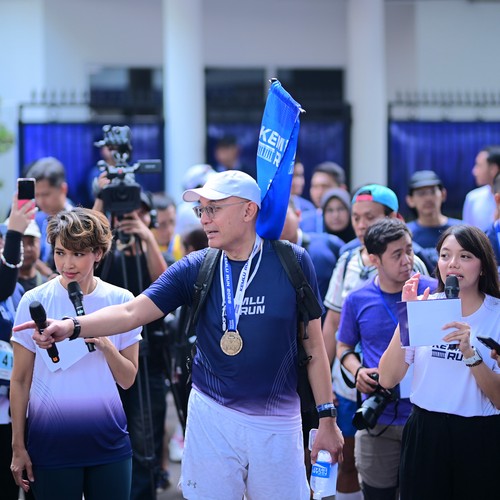 Race photo from KEMLU RUN 2026