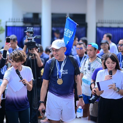 Race photo from KEMLU RUN 2026