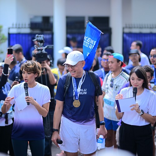 Race photo from KEMLU RUN 2026