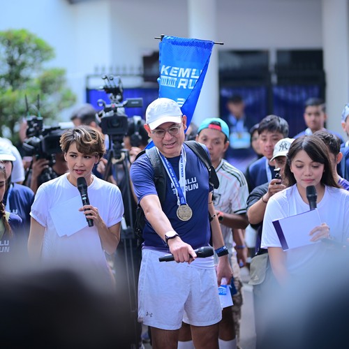 Race photo from KEMLU RUN 2026