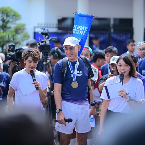 Race photo from KEMLU RUN 2026
