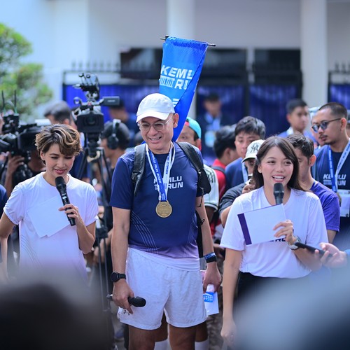 Race photo from KEMLU RUN 2026