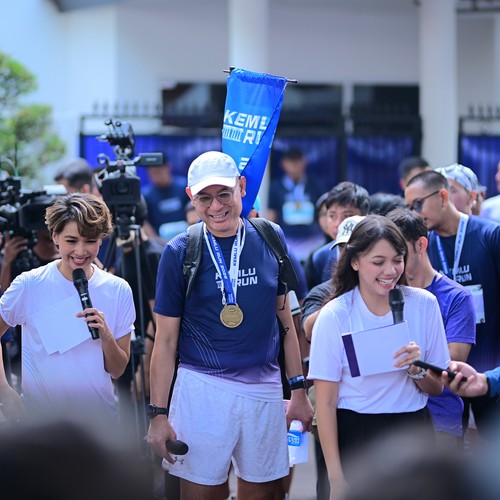 Race photo from KEMLU RUN 2026