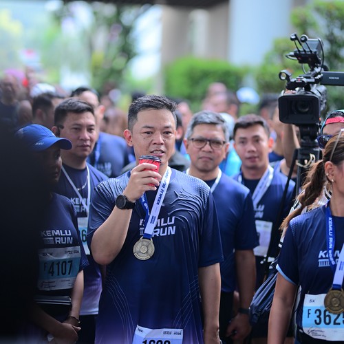 Race photo from KEMLU RUN 2026