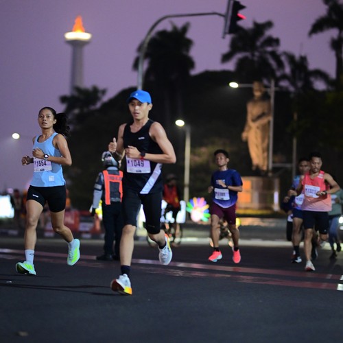 Race photo from KEMLU RUN 2026