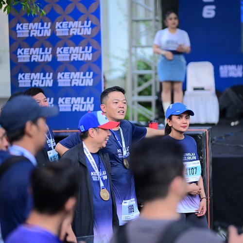 Race photo from KEMLU RUN 2026
