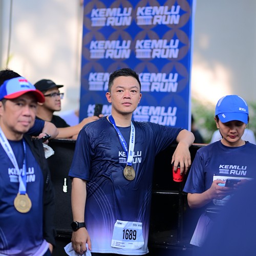 Race photo from KEMLU RUN 2026