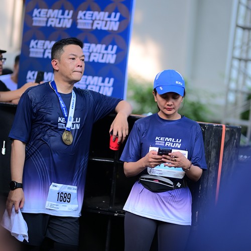 Race photo from KEMLU RUN 2026