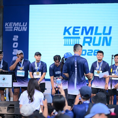 Race photo from KEMLU RUN 2026