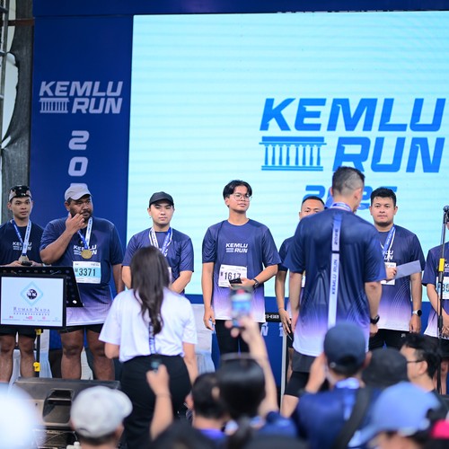 Race photo from KEMLU RUN 2026