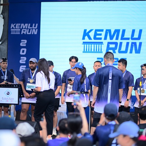Race photo from KEMLU RUN 2026