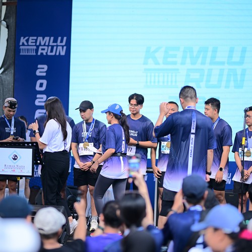 Race photo from KEMLU RUN 2026