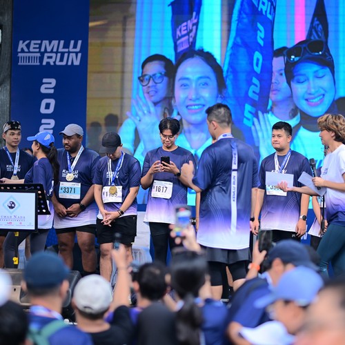 Race photo from KEMLU RUN 2026