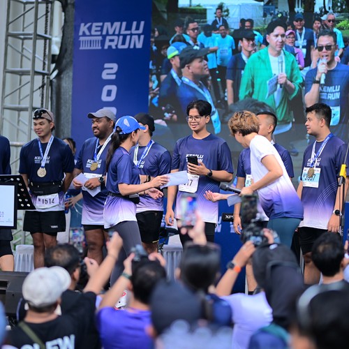 Race photo from KEMLU RUN 2026