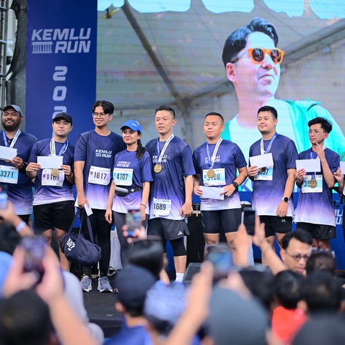 Race photo from KEMLU RUN 2026