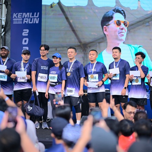 Race photo from KEMLU RUN 2026