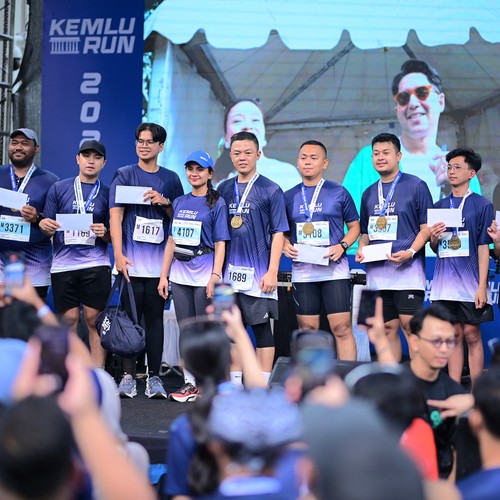 Race photo from KEMLU RUN 2026
