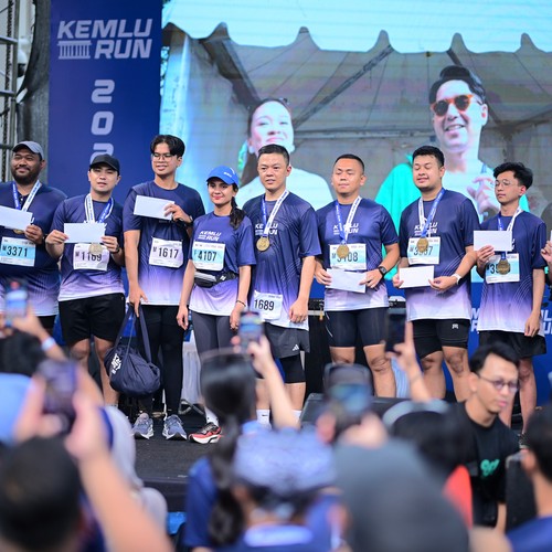 Race photo from KEMLU RUN 2026