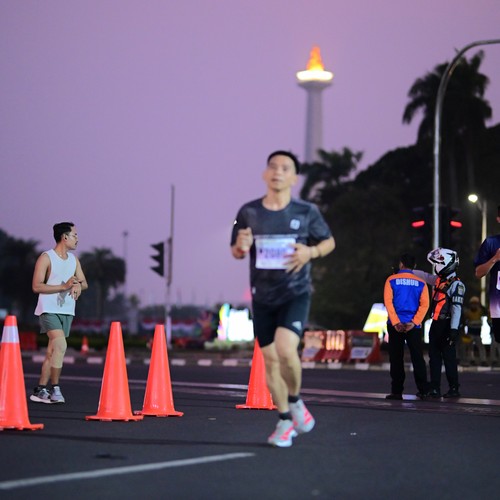 Race photo from KEMLU RUN 2026