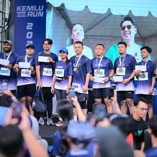 Race photo from KEMLU RUN 2026