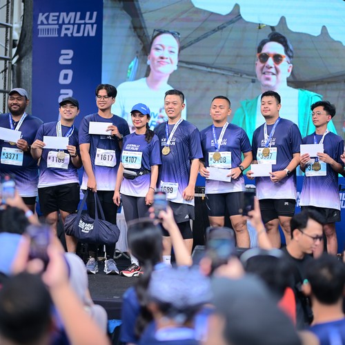 Race photo from KEMLU RUN 2026