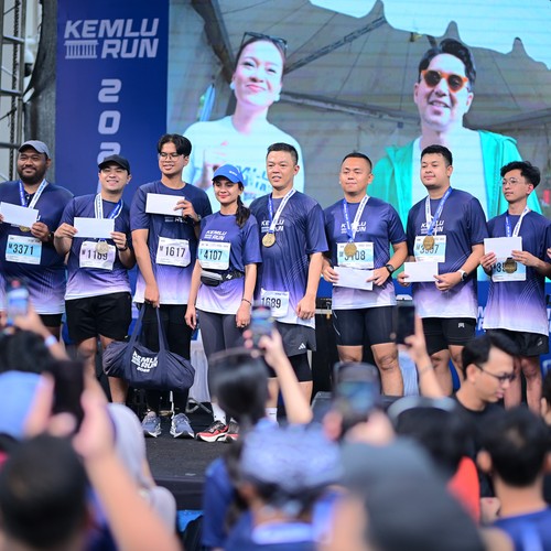 Race photo from KEMLU RUN 2026