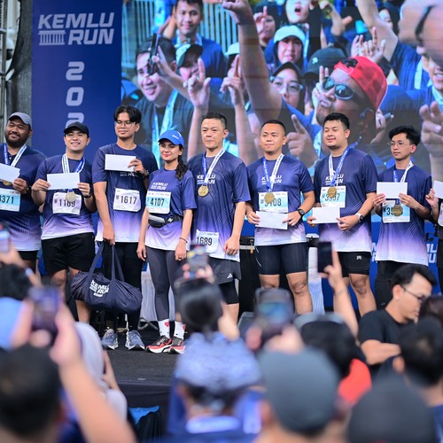 Race photo from KEMLU RUN 2026