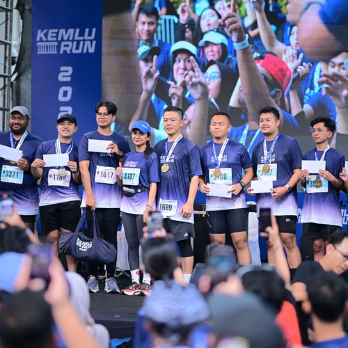 Race photo from KEMLU RUN 2026