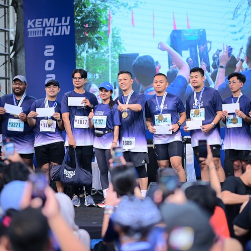 Race photo from KEMLU RUN 2026