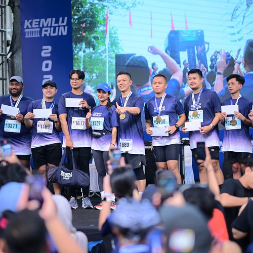 Race photo from KEMLU RUN 2026