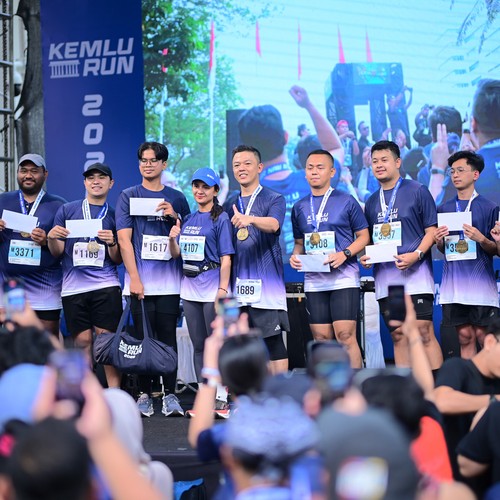 Race photo from KEMLU RUN 2026