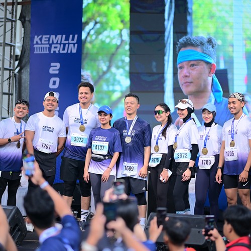 Race photo from KEMLU RUN 2026