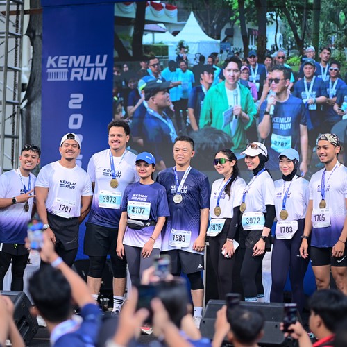 Race photo from KEMLU RUN 2026