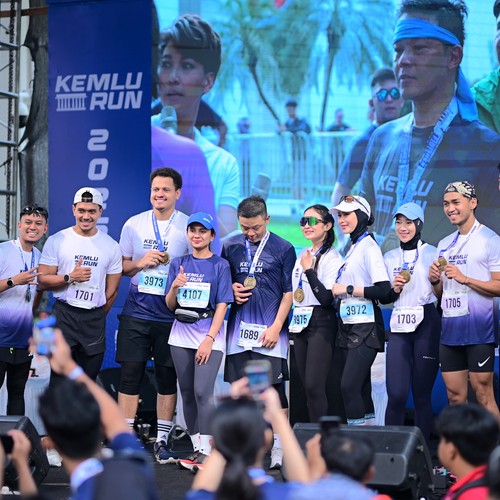 Race photo from KEMLU RUN 2026