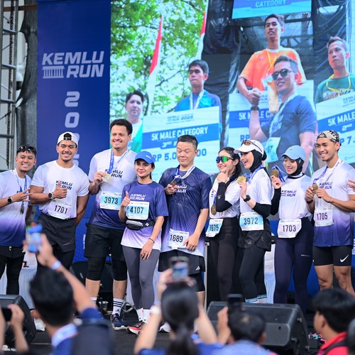 Race photo from KEMLU RUN 2026