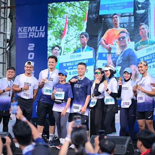 Race photo from KEMLU RUN 2026