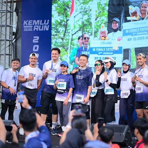 Race photo from KEMLU RUN 2026