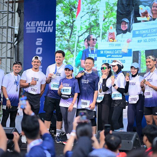 Race photo from KEMLU RUN 2026