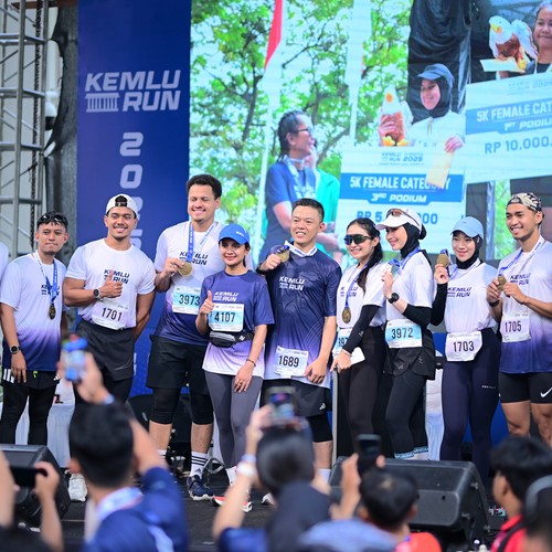 Race photo from KEMLU RUN 2026