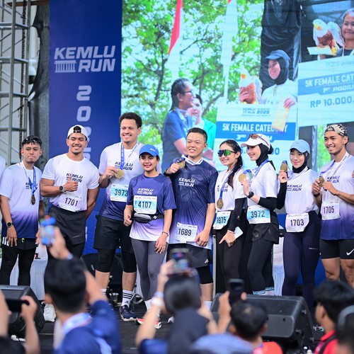 Race photo from KEMLU RUN 2026