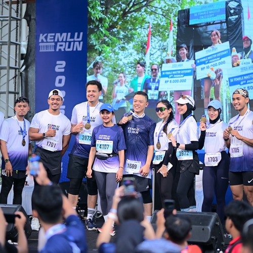 Race photo from KEMLU RUN 2026
