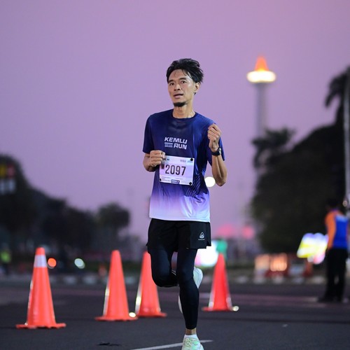 Race photo from KEMLU RUN 2026