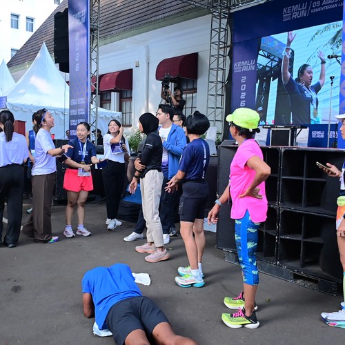 Race photo from KEMLU RUN 2026